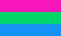 Polysexuality Pride Flag Royalty Free Stock Photo