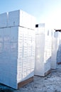 Polystyrene boxes Royalty Free Stock Photo
