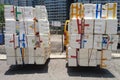 Polystyrene Boxes piled up Royalty Free Stock Photo