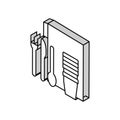 polystyrene thermoplastic isometric icon vector illustration