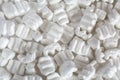 Polystyrene or white styrofoam packing for protection of damage to fragile objects during shipping