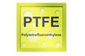 Polytetrafluoroethylene (PTFE) polymer symbol isolated