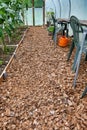 Polytunnel Floor Construction Royalty Free Stock Photo