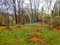 Polytunnel under construction Royalty Free Stock Photo