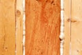 Polyurethane foam seals gaps in wood construction