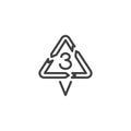 Polyvinyl chloride line icon