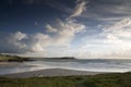 Polzeath beach in cornwall england Royalty Free Stock Photo
