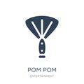 pom pom icon in trendy design style. pom pom icon isolated on white background. pom pom vector icon simple and modern flat symbol Royalty Free Stock Photo