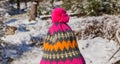 Pom-pom hat