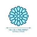 Pom pom light blue icon Royalty Free Stock Photo