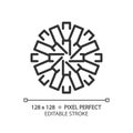 Pom pom linear icon Royalty Free Stock Photo