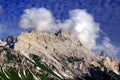 Pomagagnon mountain in autumn - in north of Cortina d Ampezzo