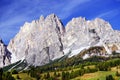 Pomagagnon mountain in autumn - in north of Cortina d Ampezzo