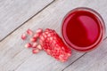 Pomegranate juice Royalty Free Stock Photo