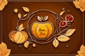 Pomegranate, apple and honeycomb border, Jewish new year, Rosh Hashanah, Shana