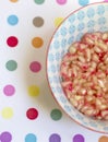 Pomegranate beans in a cute bowl