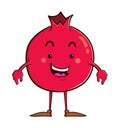 Pomegranate cartoon character