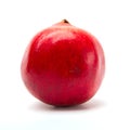 Pomegranate close up isolated on white background