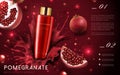 Pomegranate cream ads