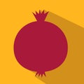 Pomegranate flat icon