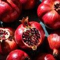 Pomegranate fresh raw organic fruit