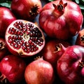 Pomegranate fresh raw organic fruit