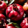 Pomegranate fresh raw organic fruit