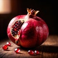 Pomegranate fresh raw organic fruit