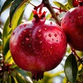 Pomegranate fresh raw organic fruit