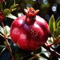 Pomegranate fresh raw organic fruit