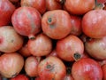 Pomegranate fruit background. Pomegranate whole.