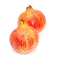 Pomegranate fruit , Punica granatum isolated on a white studio b