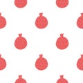 Pomegranate fruit seamless pattern vector illustration Royalty Free Stock Photo