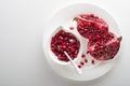 Eating healthy Pomegranate seeds Royalty Free Stock Photo