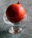 Pomegranate in ice-cream freezer