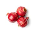 Pomegranate Isolated, Red Ripe Fruit, Fresh Sweet Organic Pomegranates Royalty Free Stock Photo