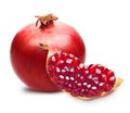 Pomegranate isolated Royalty Free Stock Photo