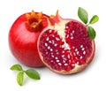 Pomegranate isolated Royalty Free Stock Photo