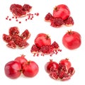 Pomegranate isolated on white background Royalty Free Stock Photo