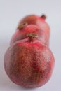 Pomegranate isolated on white background. Clipping Path. Full depth of field Royalty Free Stock Photo