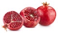 Pomegranate isolated on white background Royalty Free Stock Photo