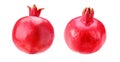 Pomegranate isolated white background Royalty Free Stock Photo