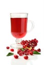 Pomegranate juice in a glass and fresh fruit Royalty Free Stock Photo