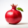 Detailed Pomegranate Photo On White Background - Joel Robison Style