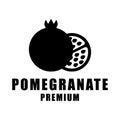 Pomegranate logo, vector Royalty Free Stock Photo