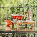 Pomegranate martinis Royalty Free Stock Photo