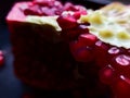 Pomegranate on a plate