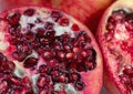 Pomegranate, Punica granatum, close-up view Royalty Free Stock Photo