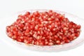 The pomegranate (Punica granatum), a fruit-bearing deciduous shrub in the family Lythraceae, subfamily Punicoideae