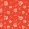 Pomegranate seamless pattern for Rosh hashana